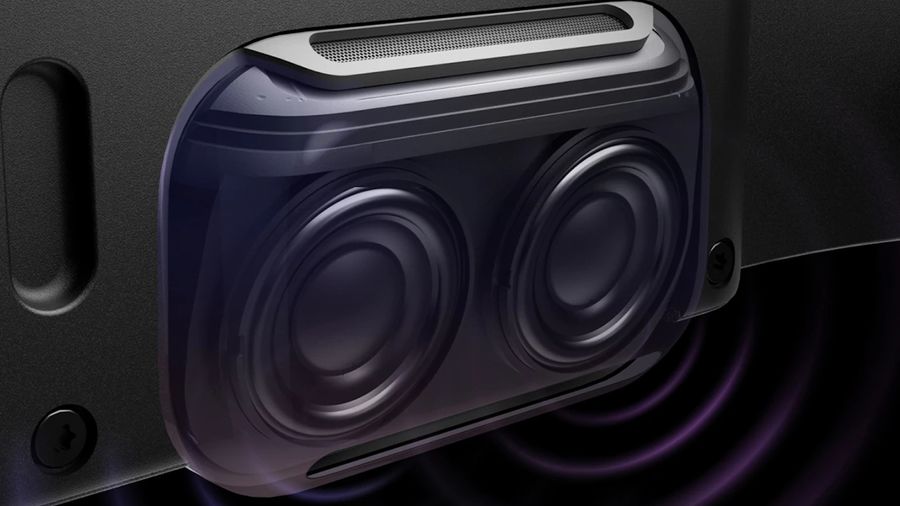 Equipé de haut-parleurs, le casque de réalité virtuelle VIVE Focus Vision est immersif. Le casque de réalité virtuelle VIVE Focus Vision est équipé de haut-parleurs immersifs.