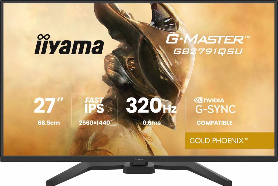 Moniteur gaming iiyama G-Master Gold Phoenix GB2791QSU-B1 de 27 pouces avec dalle Fast IPS QHD &agrave; 320 Hz