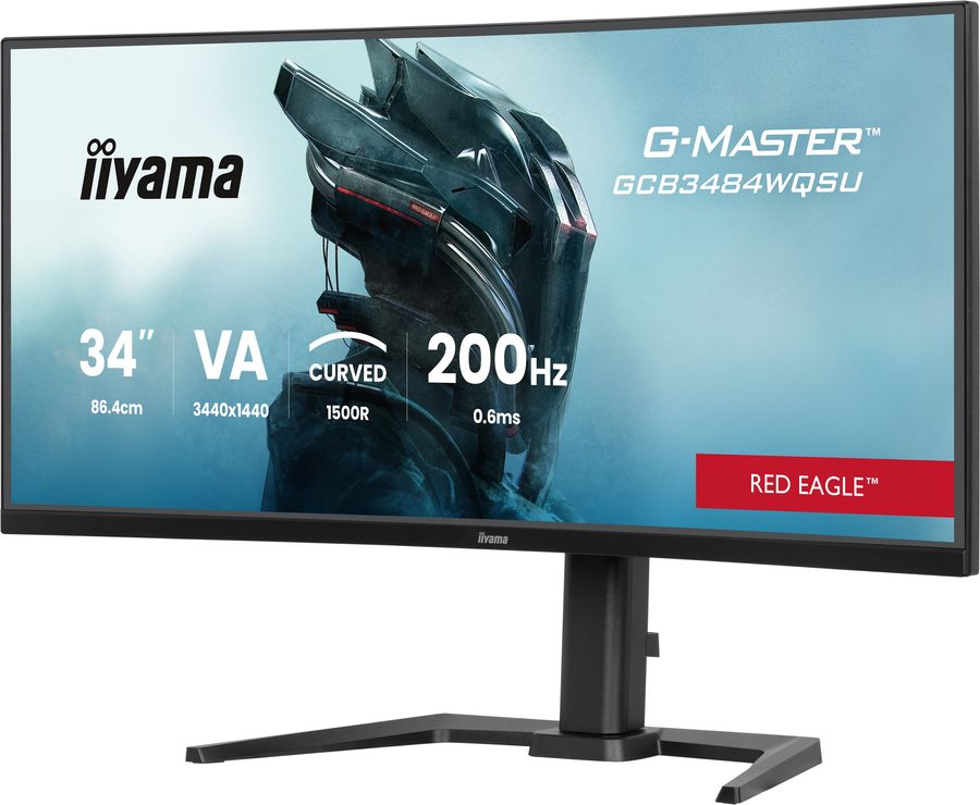 &Eacute;cran gaming iiyama G-Master Red Eagle GCB3484WQSU-B2 de 34 pouces avec dalle VA incurv&eacute;e 1500R