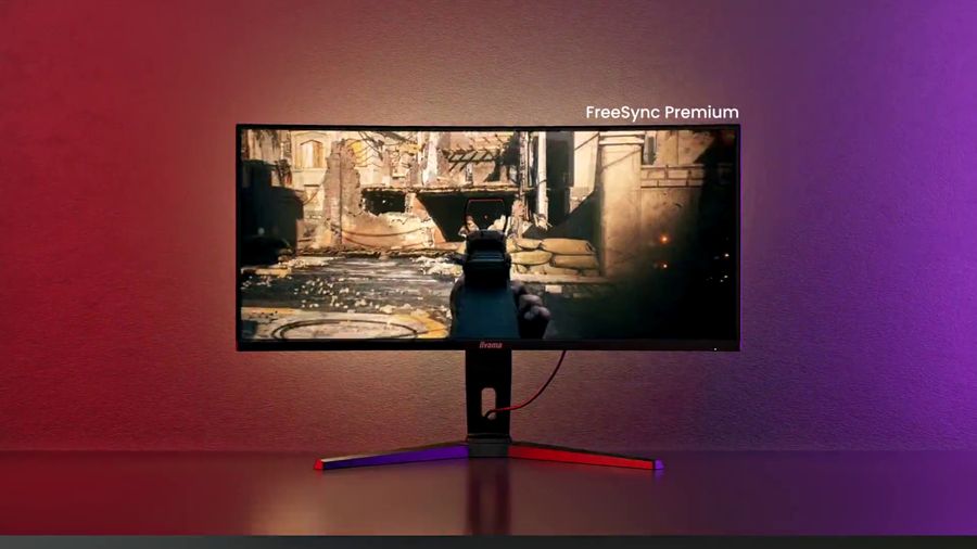 &Eacute;cran ultrawide iiyama G-Master Gold Phoenix GCB3486WQSCP-B1 de 34 pouces, dalle VA incurv&eacute;e 1500R et affichage UWQHD 240 Hz.