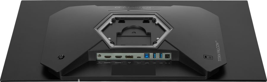 Connectique du moniteur iiyama G-Master Titan Falcon OLED GOB2701QSC-B1 avec HDMI 2.1, DisplayPort 1.4, USB-C et ports USB