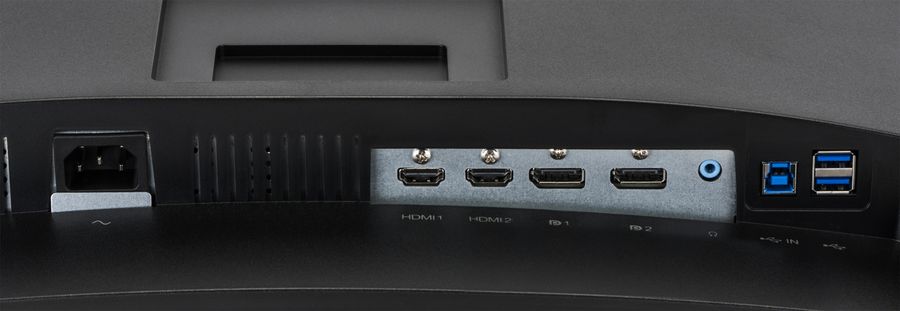 Le moniteur gaming incurvé iiyama G-Master GCB3480WQSU-B1 dispose de deux HDMI et de deux DisplayPort.