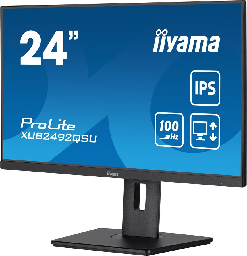 La dalle IPS de l'&eacute;cran PC iiyama ProLite XUB2492QSU-B1 offre un taux de rafra&icirc;chissement jusqu'&agrave; 100 Hz pour les jeux vid&eacute;o.