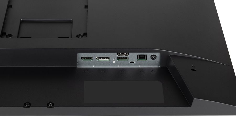 Le moniteur de bureau iiyama ProLite XUB2493HSU-B6 propose un port HDMI et un DisplayPort &agrave; l'arri&egrave;re.