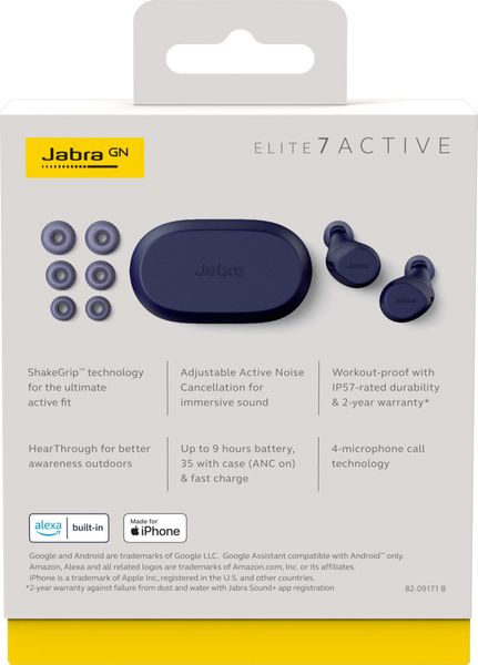 Ecouteurs Jabra Elite 3 Active Sans Fil Wireless 24H Isolation du