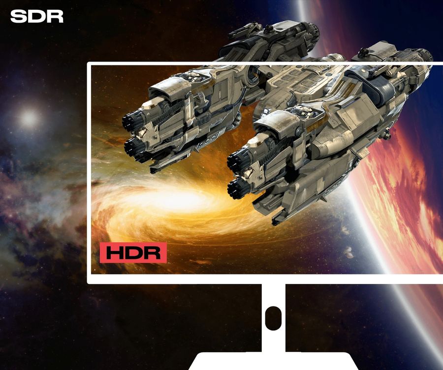 Le moniteur gamer Japannext JN-IPS27144UHDR-HSP prend en charge le HDR10.