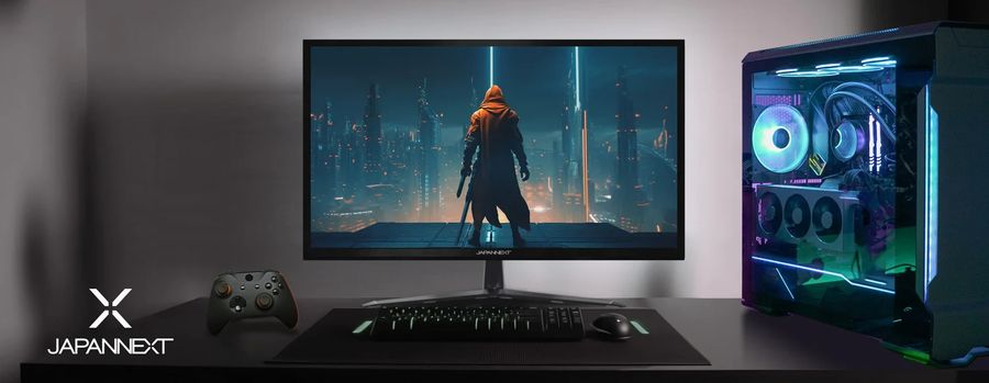 Le moniteur gaming Japannext JN-IPS27144WQHD offre une d&eacute;finition WQHD.