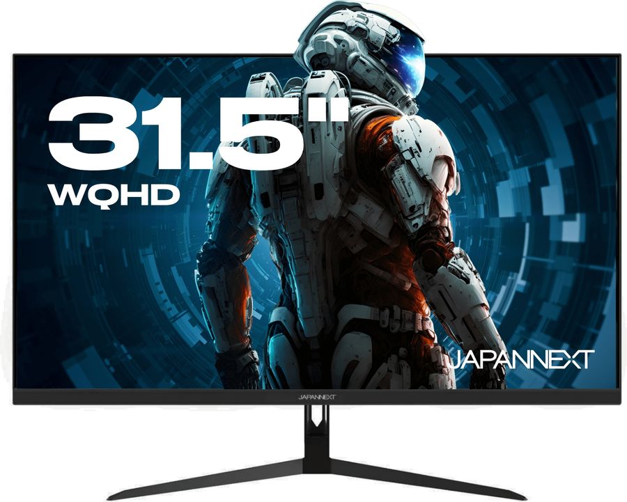 Le moniteur PC Japannext JN-IPS3150WQHDR165 offre une d&eacute;finition de 2560 x 1440p.
