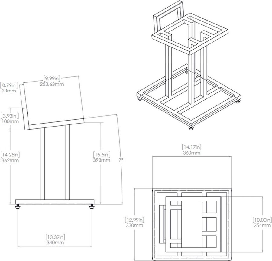 Schéma dimensions