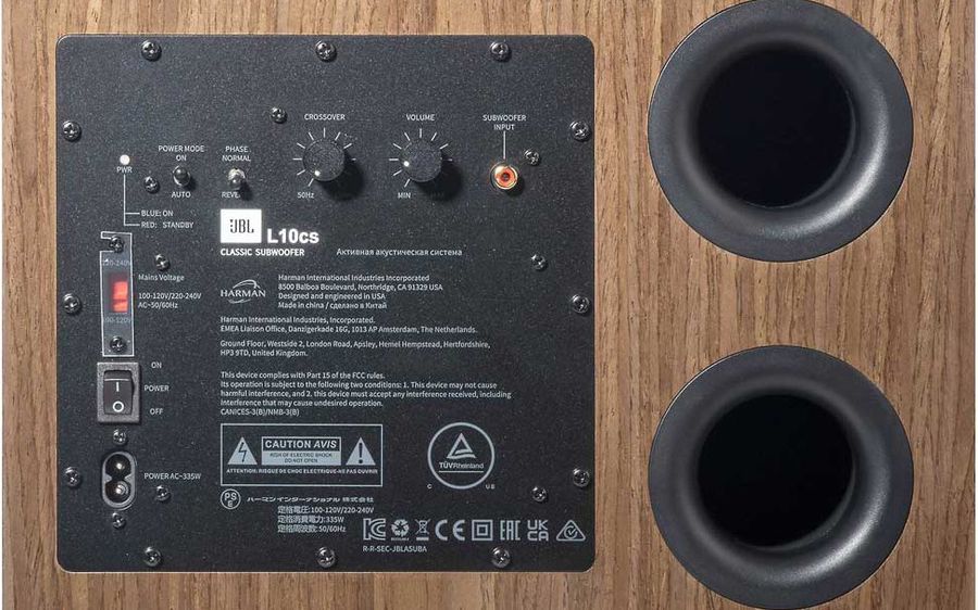 JBL L10CS Noir Caissons de basses sur