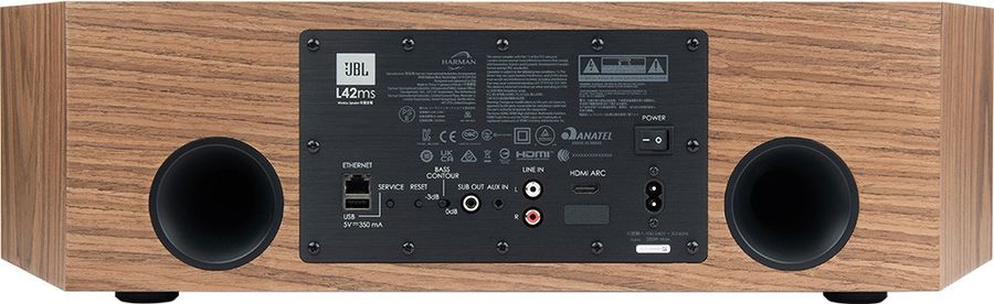 Connectique de l'enceinte connectée JBL L42ms