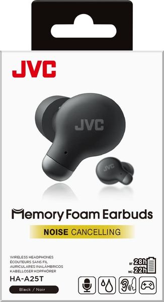 JVC HA-A25T Écouteurs en mousse à mémoire de forme avec réduction de bruit  - Wit
