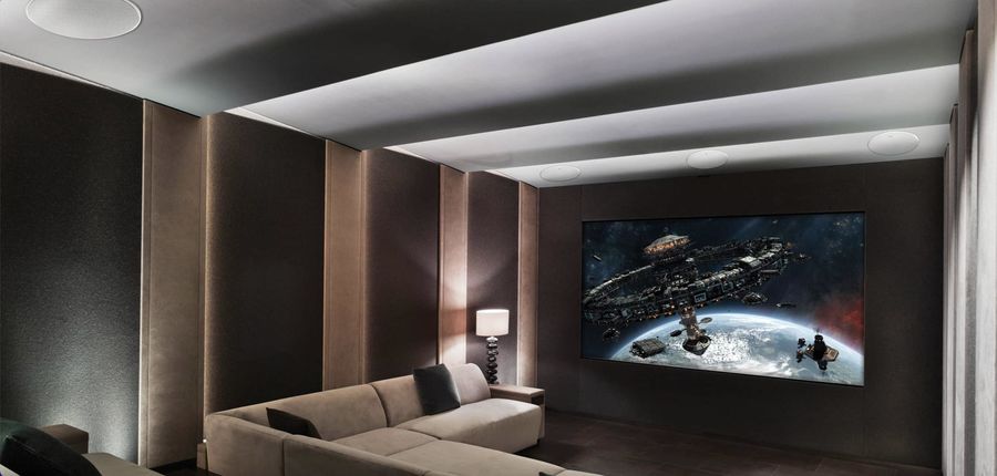 Enceinte encastrable Kef Ci250RRM-THX : mise en situation