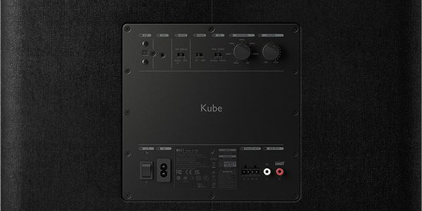 Connectique du Caisson de basses KEF Kube 10 MIE