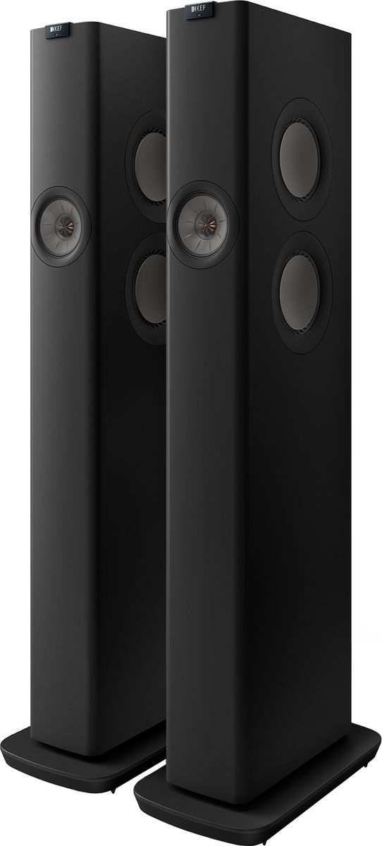 Enceintes connect&eacute;es Hi-Fi KEF LS60 Wireless Noir vendues &agrave; la paire