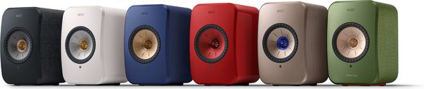 Enceintes sans fil hi-fi KEF LSX2 : vue toutes les couleurs