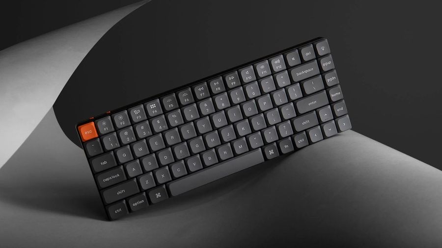 Clavier m&eacute;canique sans fil Keychron K3 Max au format 75 %, avec switches Gateron Red et r&eacute;tro&eacute;clairage RGB.