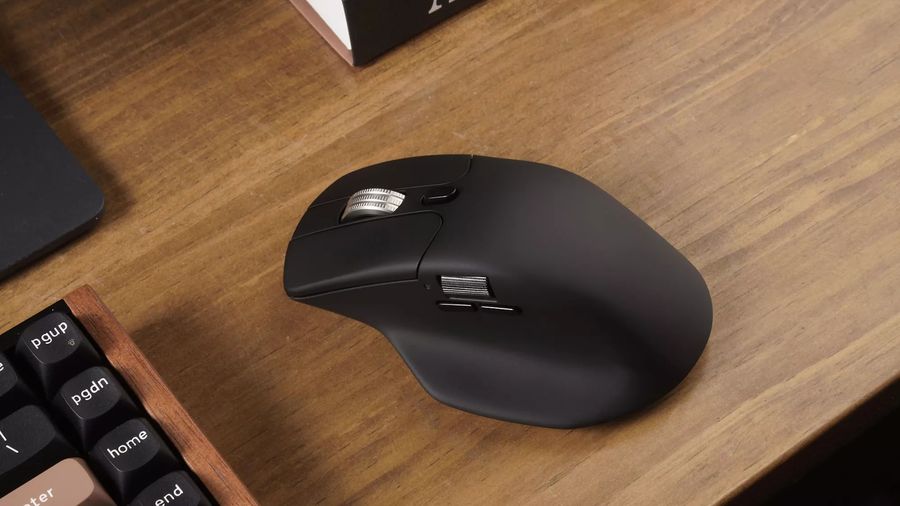 Souris gaming sans fil Keychron M6 8K Wireless M6S-A23 avec capteur PixArt 3950 et micro-interrupteurs Huano silencieux.