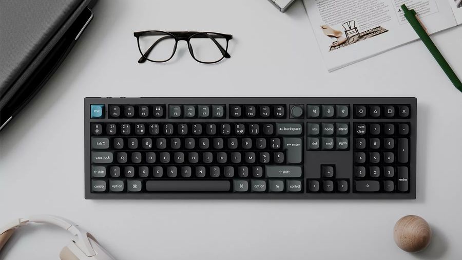 Clavier sans fil Keychron Q6 Ultra 8K avec connexions 2,4 GHz, Bluetooth 5.2 et USB-C.