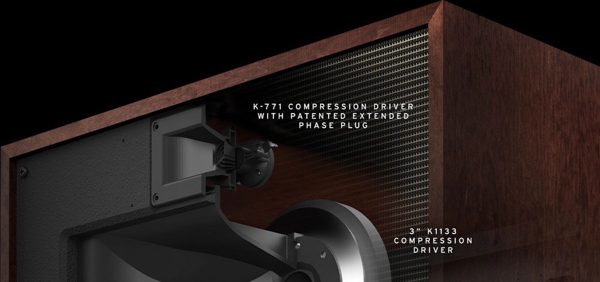 Tweeter et médium de l'enceinte Klipsch Klipschorn AK7