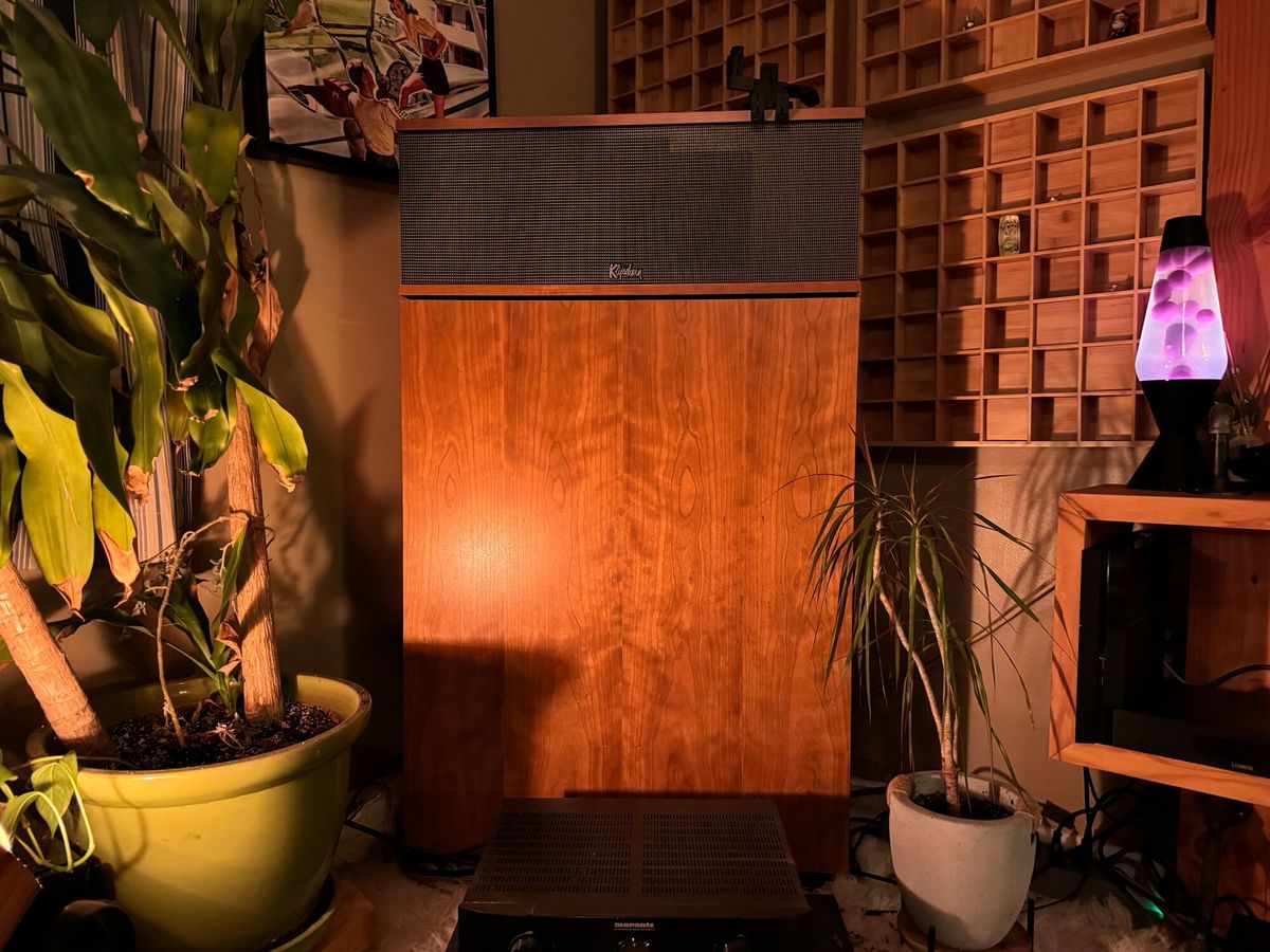 Finition de l'enceinte Klipsch Klipschorn AK7