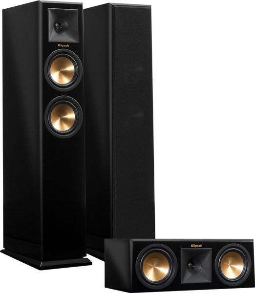 Klipsch RP250F + RP250C Noir laqué Enceintes colonne