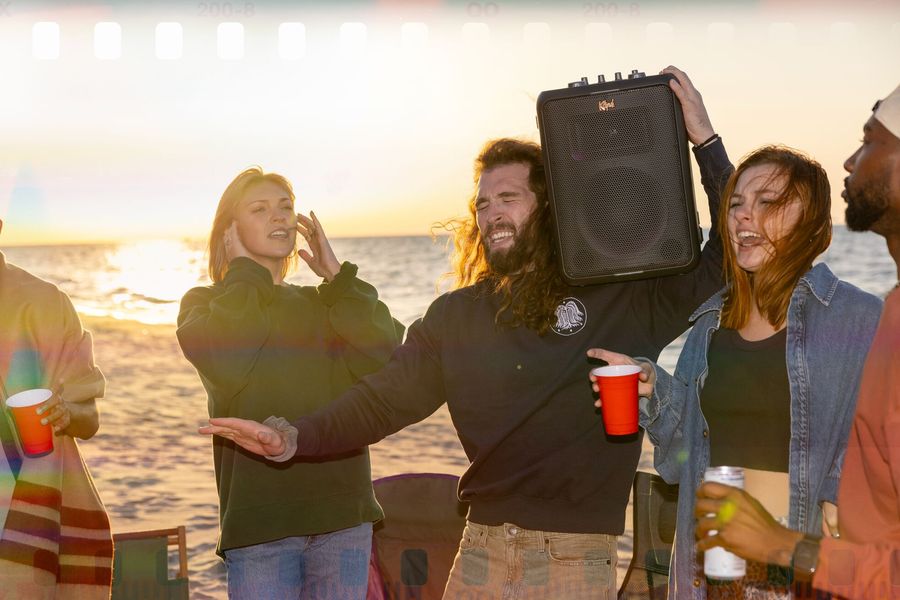 Mise en situation sur la plage Klipsch Vegas