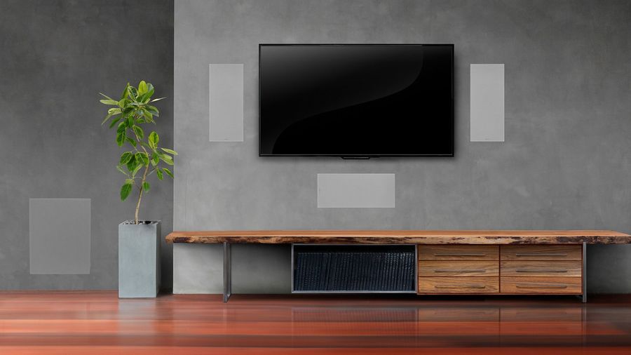 Support TV mural montage en angle ou mur plat - rotatif inclinable