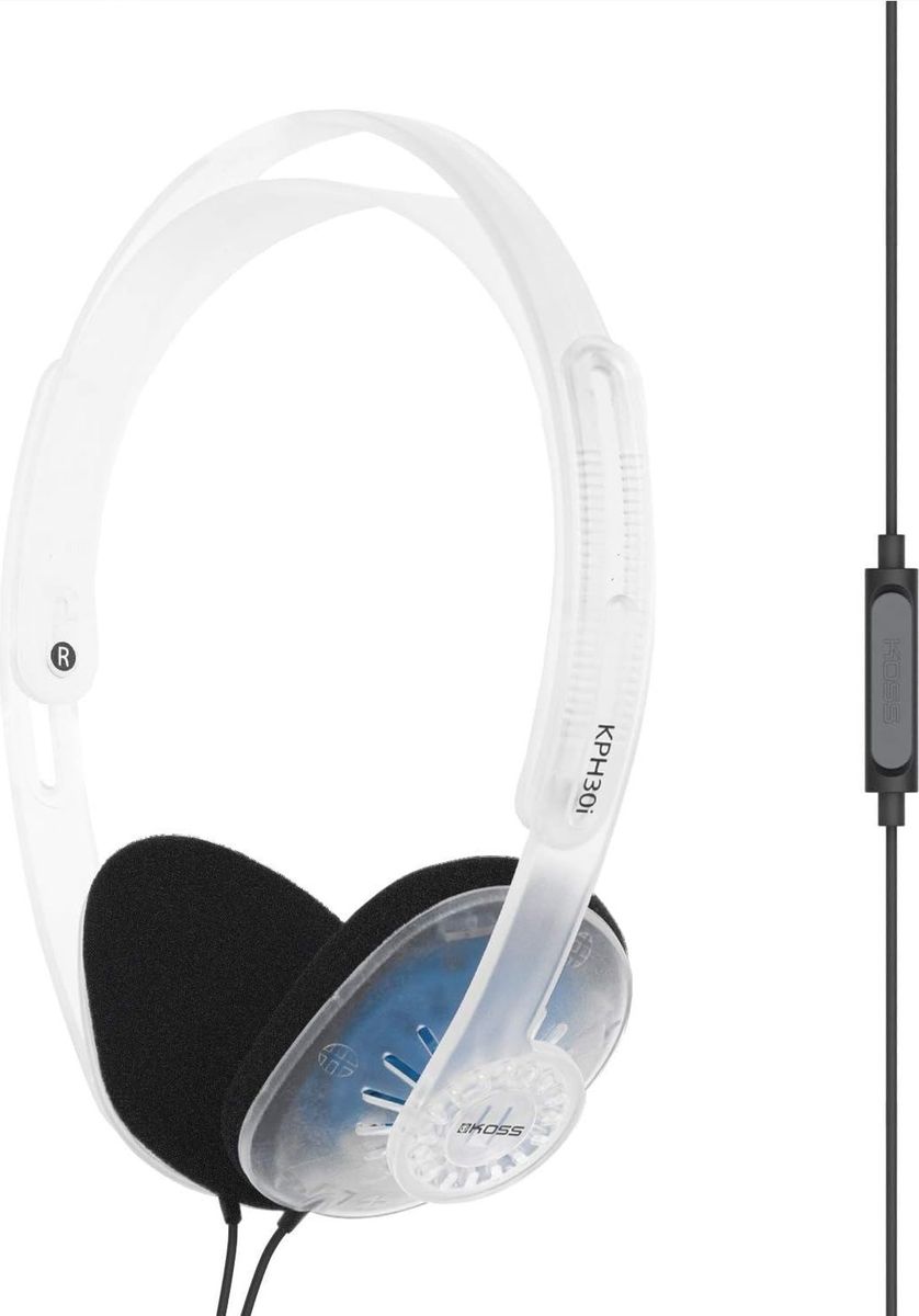 Casques hi-fi Koss KPH30i Transparent