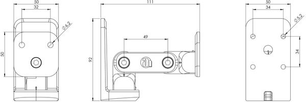 LD Systems Sat WMB 10 : schéma dimensions