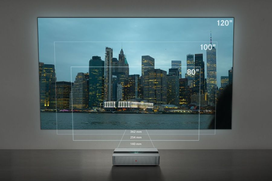 Taille d'image / Distance de projection