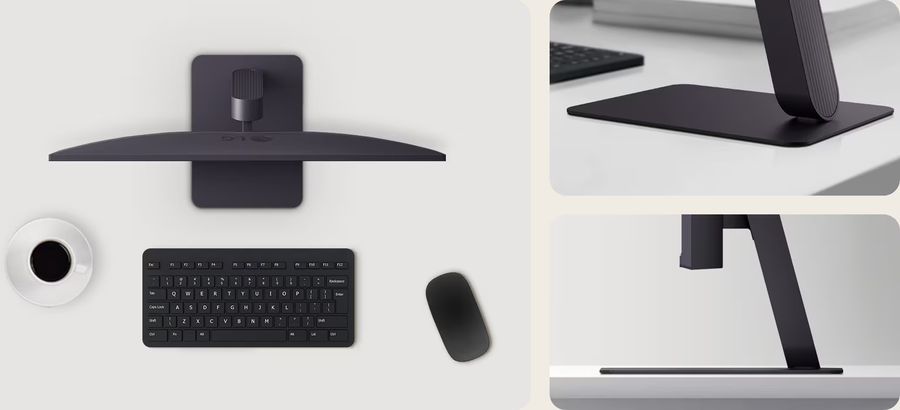 Écran gaming LG UltraGear 24G411A-B borderless, inclinable et compatible VESA.