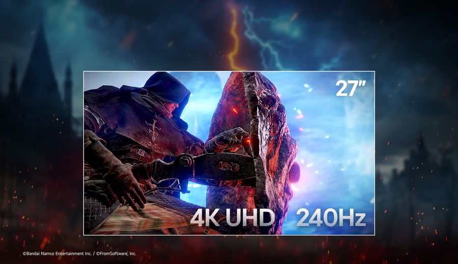 Écran LG UltraGear 27G850A-B 27" 4K 240 Hz avec Dual Mode 480 Hz, 1 ms GtG et compatibilité G-Sync / FreeSync.