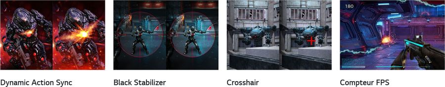 Le moniteur 2K LG UltraGear 32GS60QC-B offre de nombreuses fonctionnalités pour les gamers.