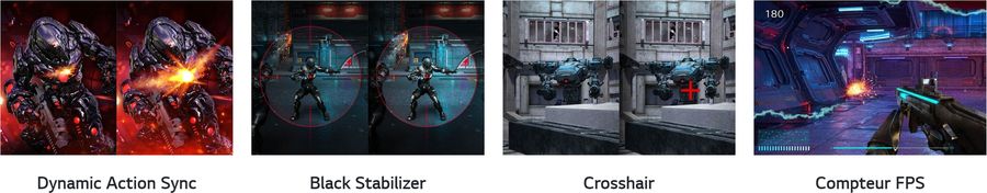 Le moniteur 2K QHD LG UltraGear 27GS75Q-B offre de nombreuses fonctionnalités pour les gamers.