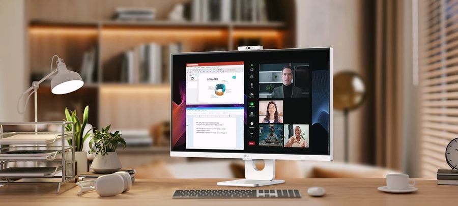 Moniteur LG 27U731SA-W inclinable et compatible VESA 100 x 100 mm