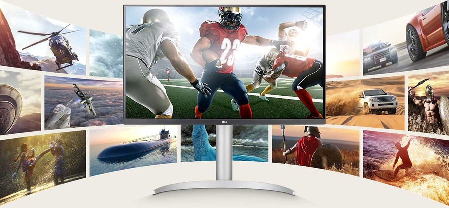 Avec sa définition 4K UHD et sa fidélité des couleurs, le moniteur LG UltraFine 27UP850K-W convient aussi bien aux professionnels qu'au divertissement.