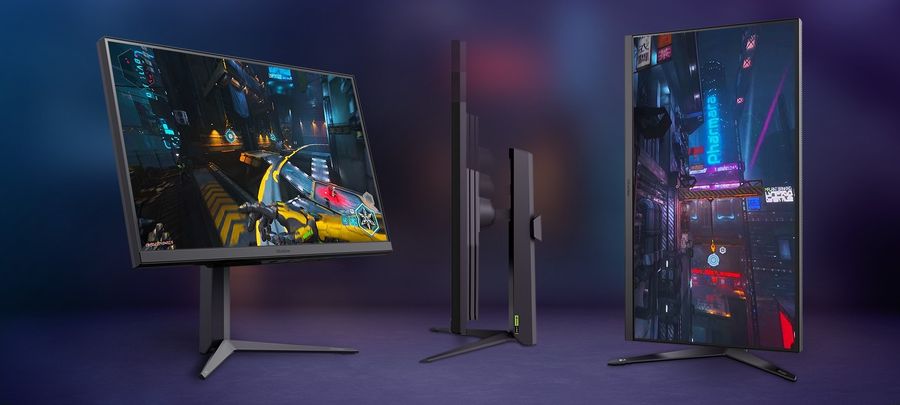 L'écran gaming LG UltraGear 32GS75Q-B peut être utilisé à la verticale, en mode portrait.