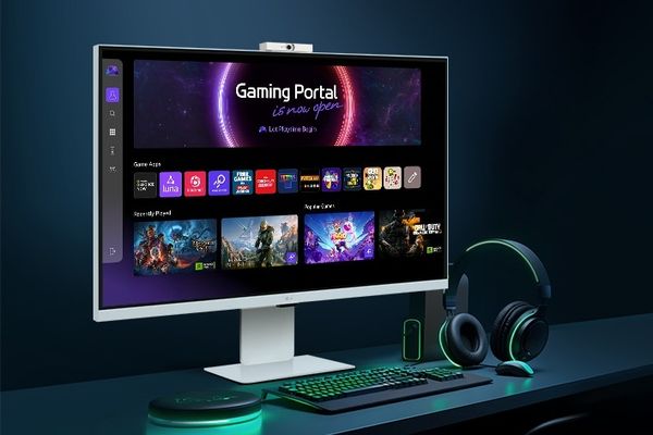 Moniteur LG 32U850SA-W avec Gaming Portal intégré et performances 4K pour le jeu occasionnel.