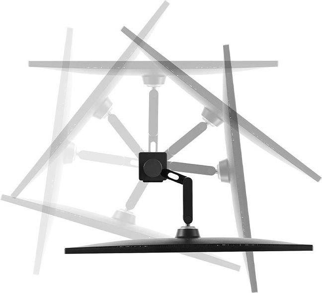 Bras ergonomique du LG Ergo UltraFine 32UN880K-B avec réglages complets pour un confort personnalisé