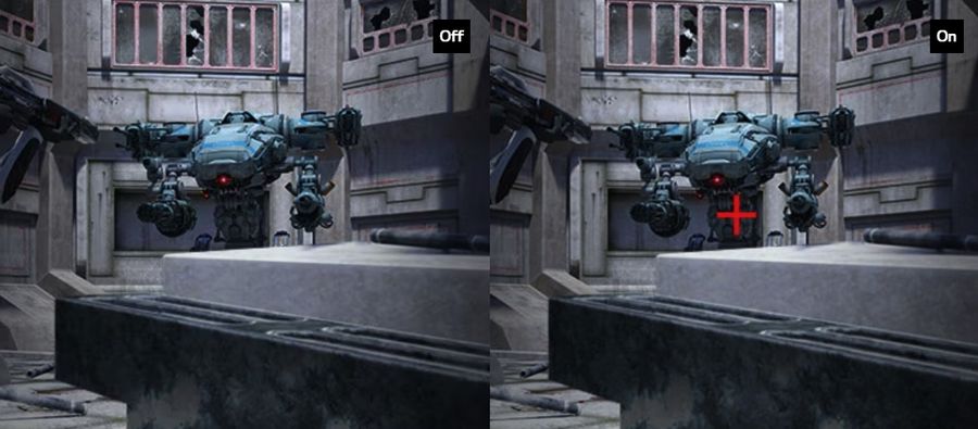 La fonctionnalité Crosshair du moniteur gaming LG UltraGear 34GP63AP-B permet d'ajouter un viseur au centre de l'écran.