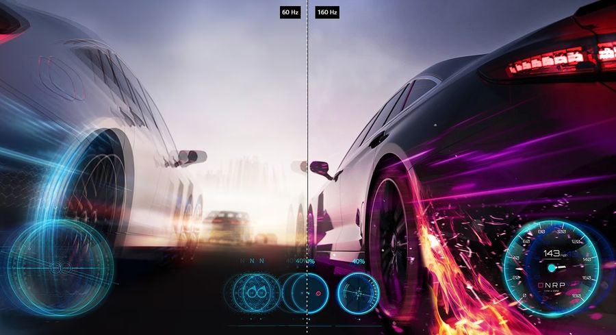 L'écran gamer ultrawide LG UltraGear 34GP63AP-B permet d'atteindre une fréquence de rafraîchissement jusqu'à 160 Hz !