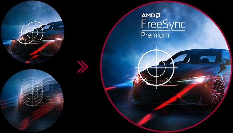 L'AMD FreeSync Premium, pris en charge par l'écran panoramique LG UltraGear 34GP63AP-B, permet d'obtenir une image sans déchirement dans les jeux vidéo.
