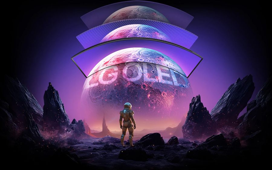 Moniteur LG UltraGear OLED 34GX900A-B avec dalle OLED, contraste 1 500 000:1 et luminosité maximale de 1300 cd/m² via MLA+.