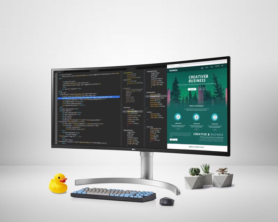 L'écran gamer LG UltraWide 35WN75CP-W offre une diagonale de 89 cm.