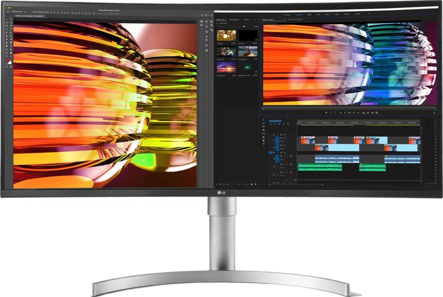 Le moniteur gamer LG UltraWide 35WN75CP-W offre un format d'image 21:9.