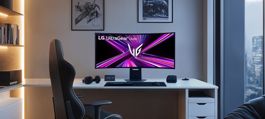 Grâce à ses réglages ergonomiques, l'écran PC LG UltraGear OLED 45GX950A-B s'adapte facilement à tout setup gaming.