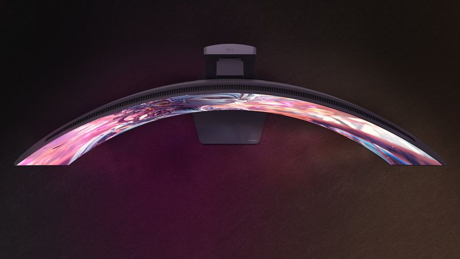 &Eacute;cran ultrawide LG UltraGear Evo OLED 45GX950B-B avec courbure 800R et format panoramique 21:9.