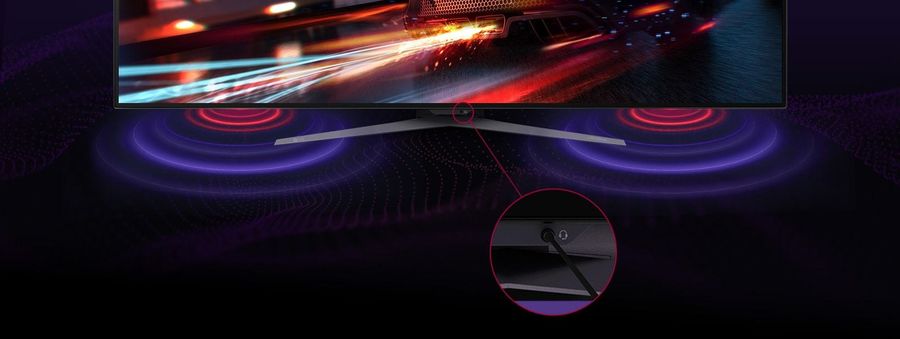 LG Ultragear 48GQ900-B : prise casque en fa&ccedil;ade