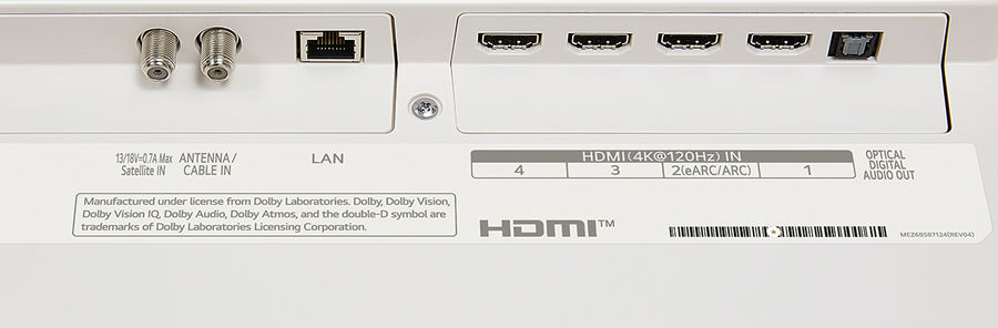 LG OLED Easel : HDMI 2.1, compatible 4K 120 Hz